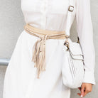 Lola Tassel Belt | Honey-CadelleLeather