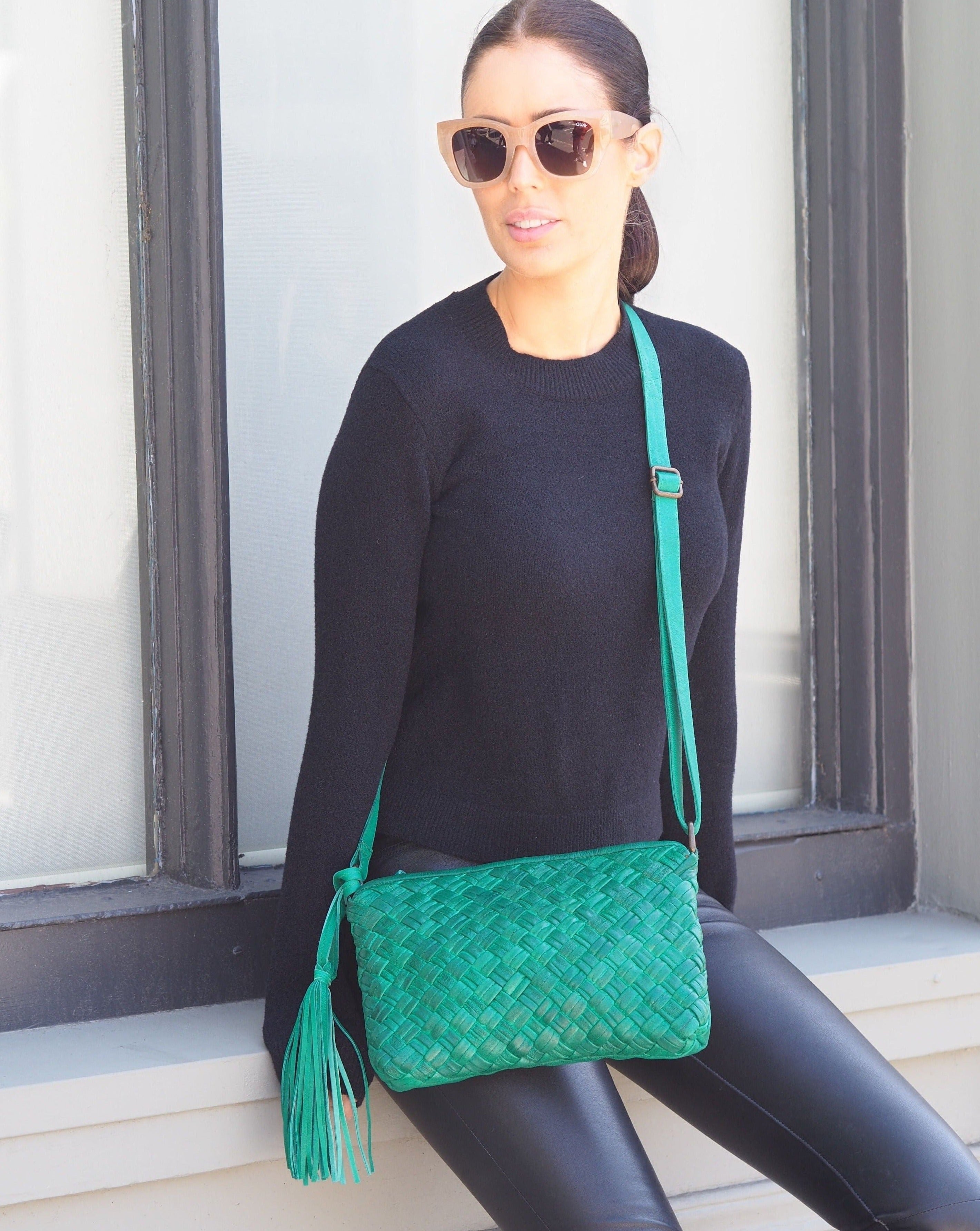 Diane Crossbody | Peacock-CadelleLeather