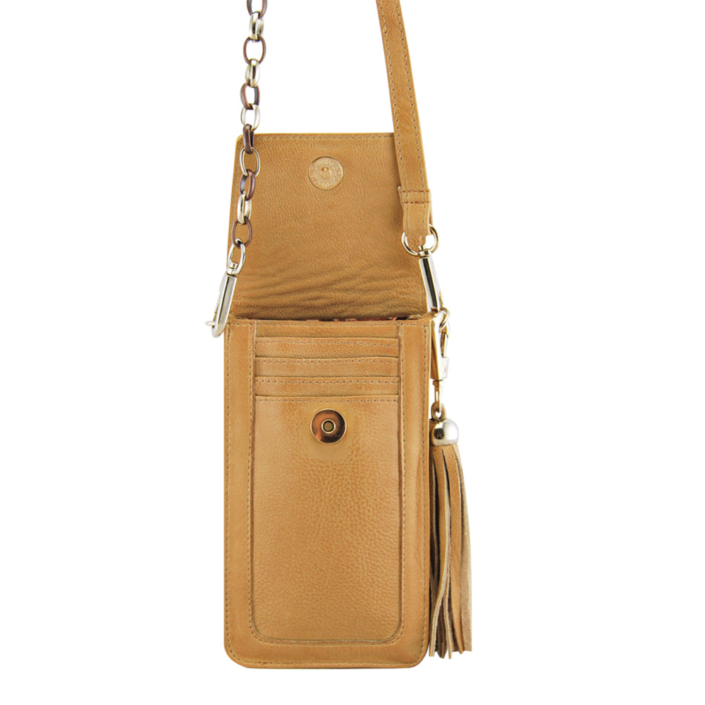 Eva Phone Bag | Camel-CadelleLeather