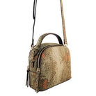 Leather Bag MONK Miami Orange/Brown Python Picture 1 Regular from Cadelle Leather