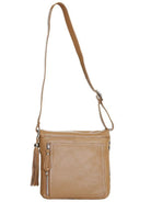 Leather Handbag Feline Saddle Crossbody Bag Camel/Leopard Picture 5 regular from Cadelle Leather