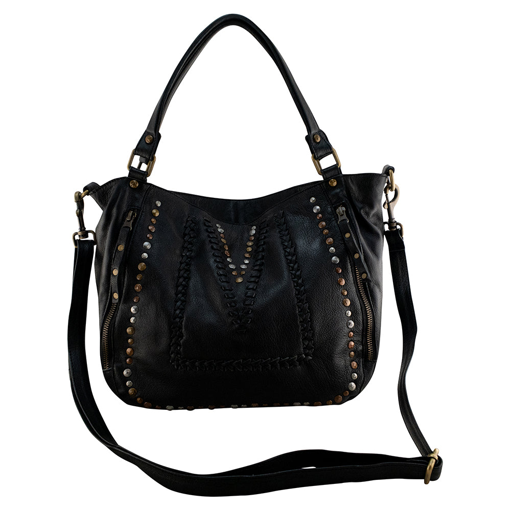 Mila Tote | Black-CadelleLeather