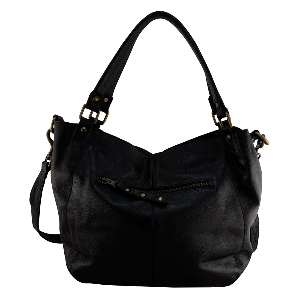 Mila Tote | Black-CadelleLeather
