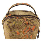 Leather Bag MONK Miami Orange/Brown Python Picture 6 Regular from Cadelle Leather