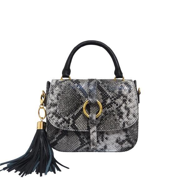 MONK Mini Jordan Bag | Yellow Snake-CadelleLeather