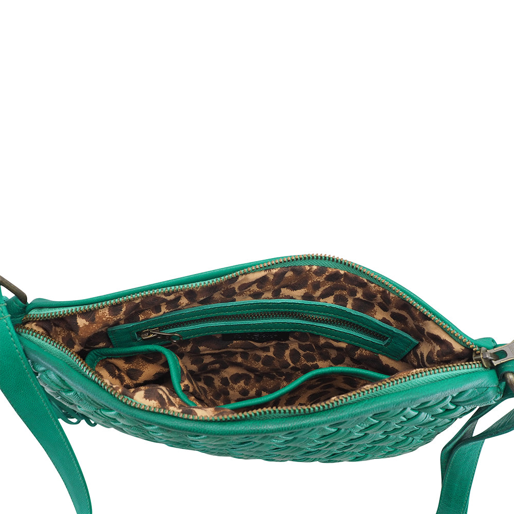 Diane Crossbody | Peacock-CadelleLeather