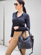 Mila Tote | Black-CadelleLeather