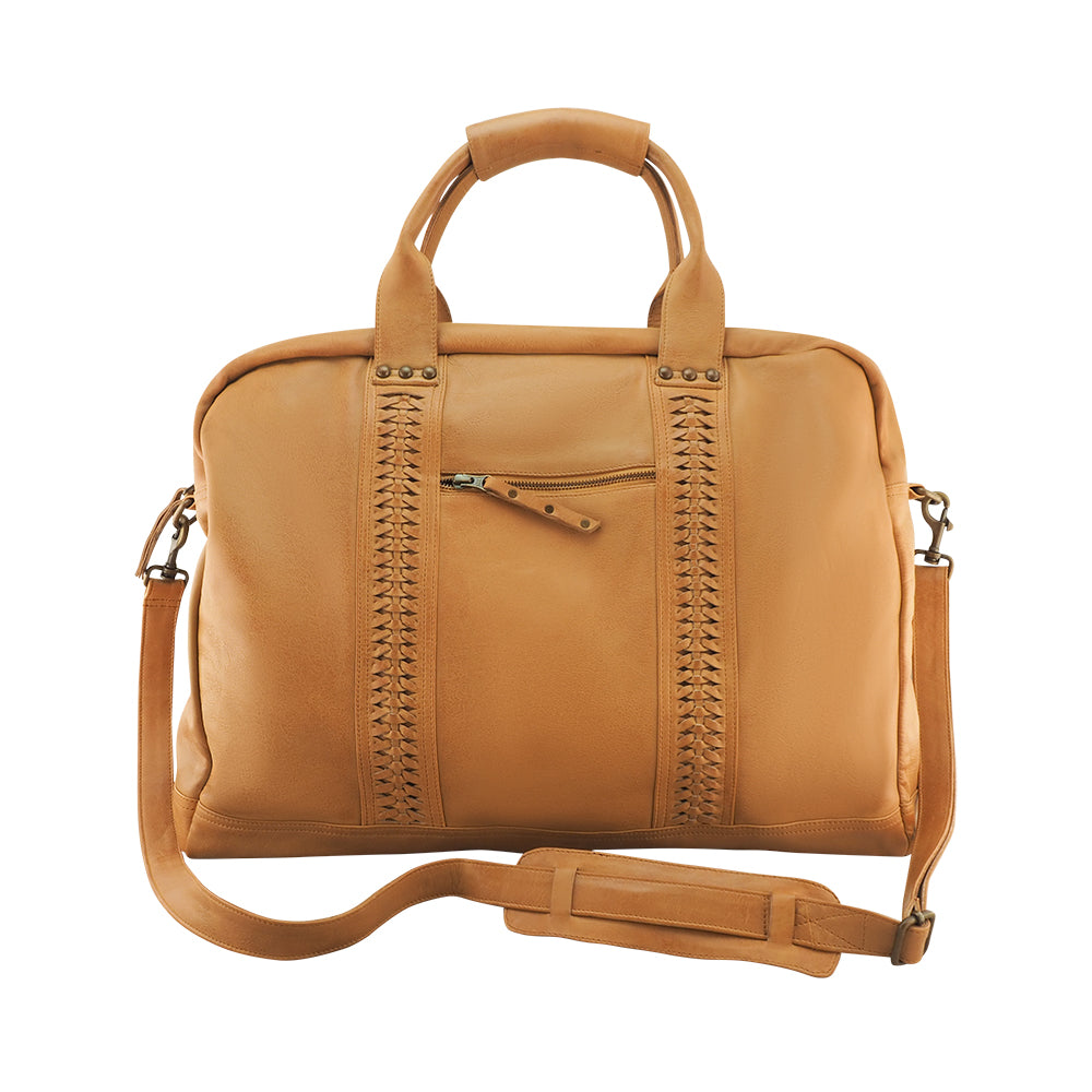 Leni Overnighter | Camel-CadelleLeather