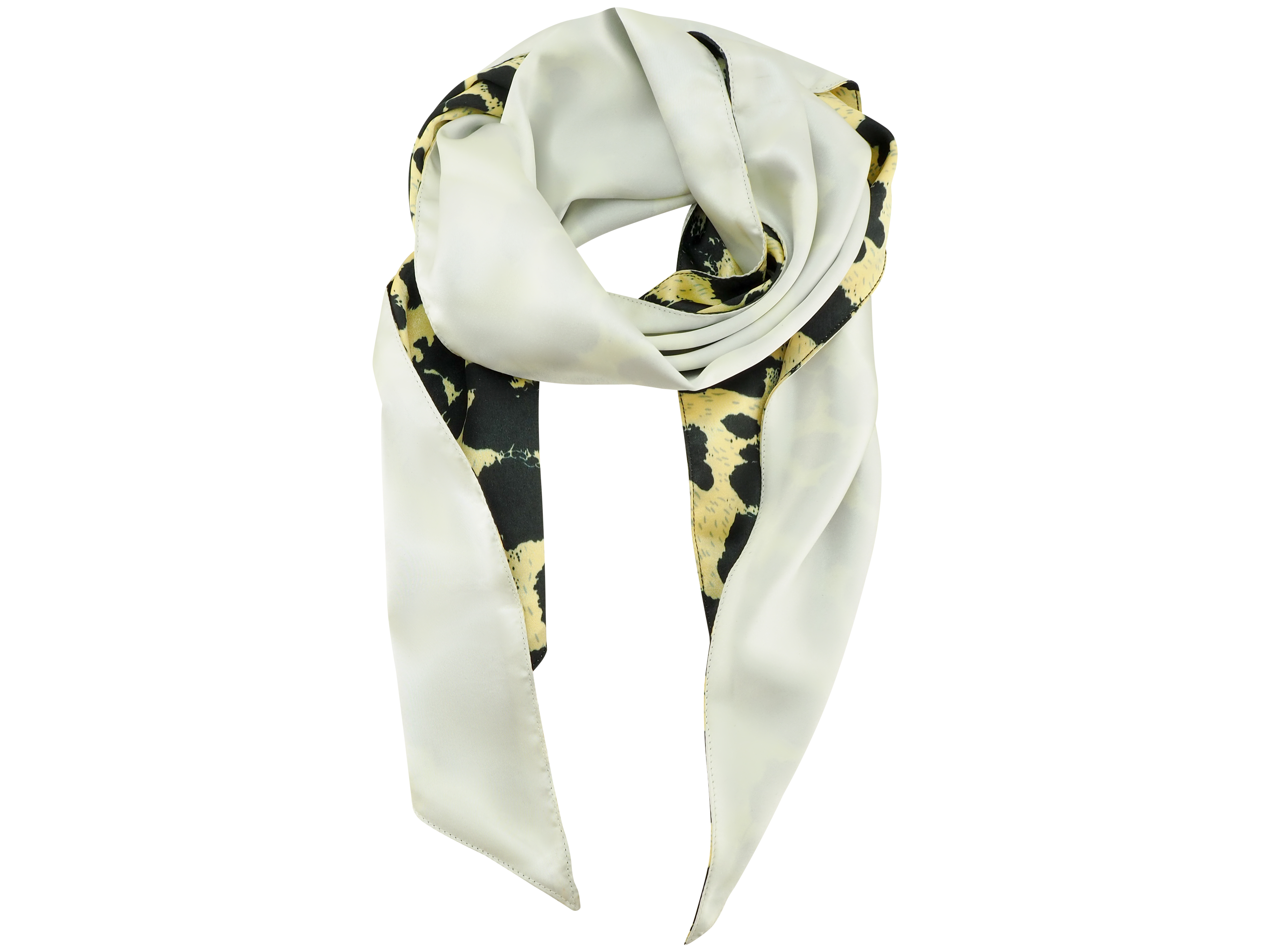 Double Sided Scarf - White-CadelleLeather