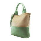 Positano Tote | Gold/Aqua-CadelleLeather