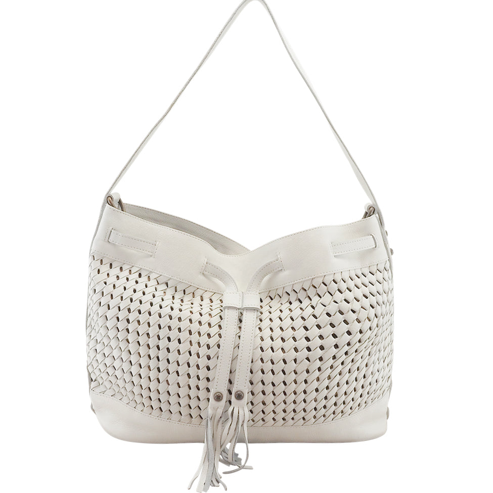 Heather Tote | White-CadelleLeather