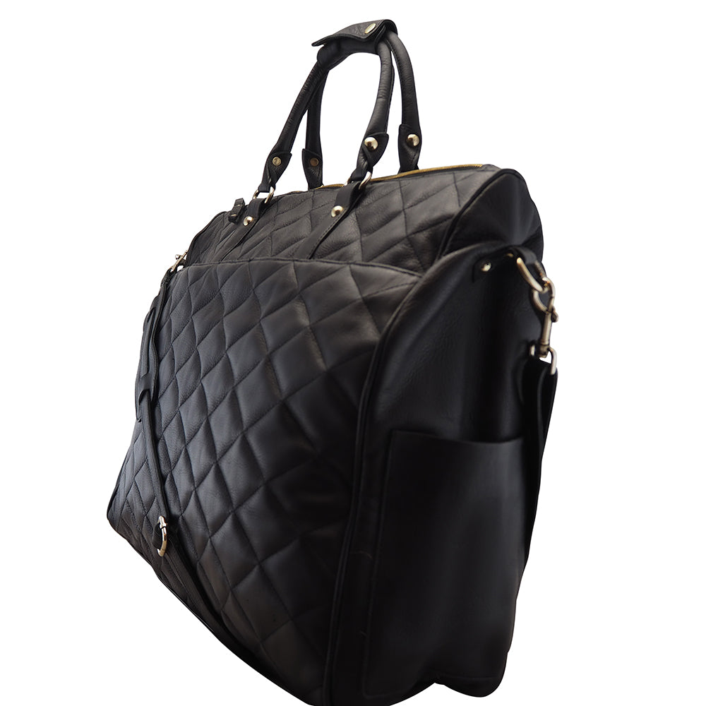 Bailey Overnighter | Black-CadelleLeather