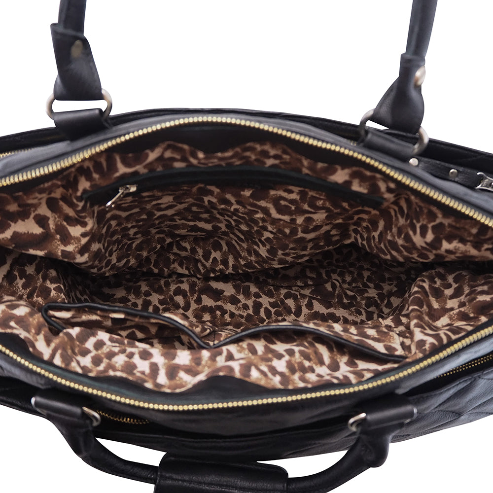 Bailey Overnighter | Black-CadelleLeather