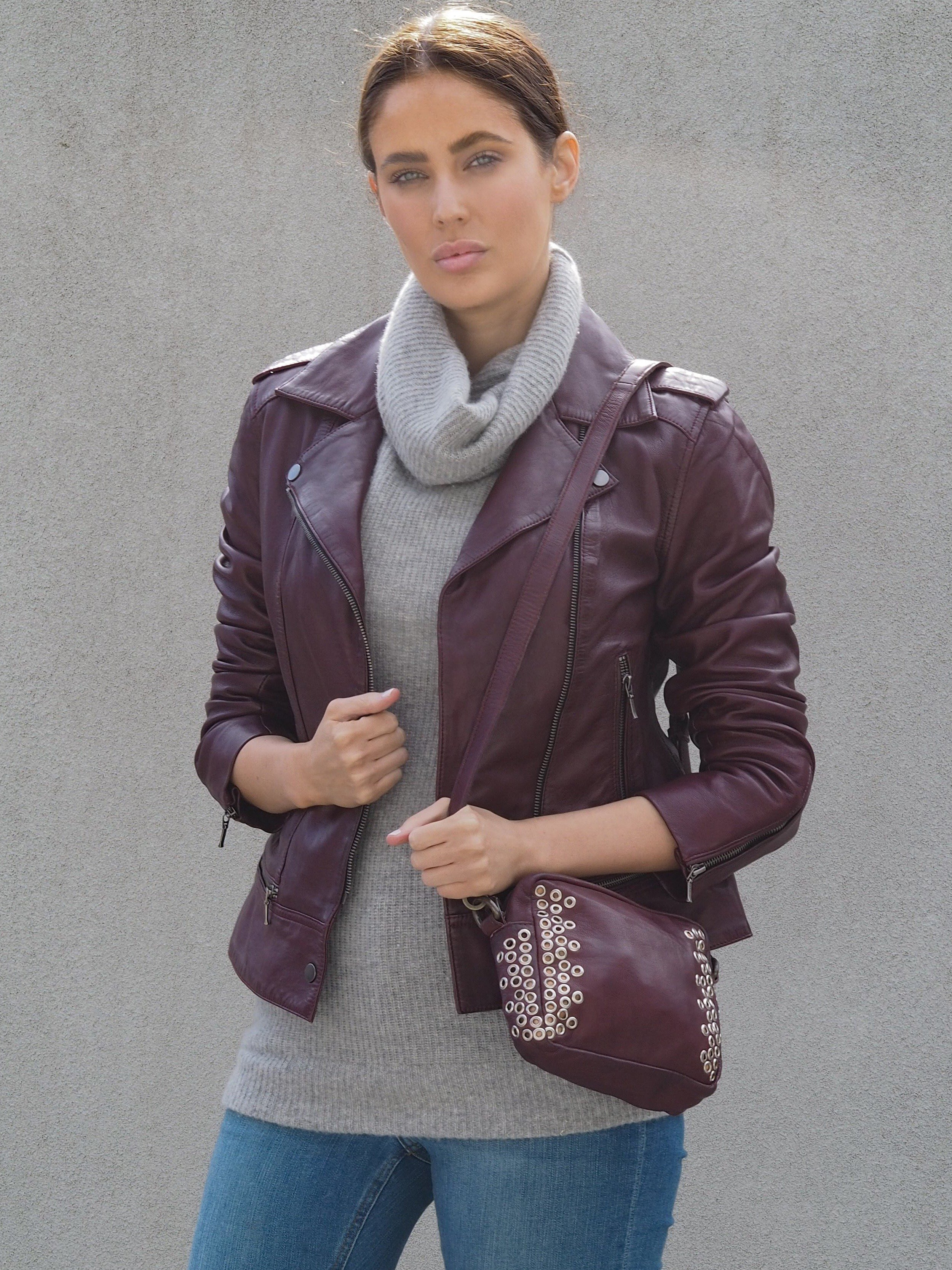 Ella Biker | Berry-CadelleLeather