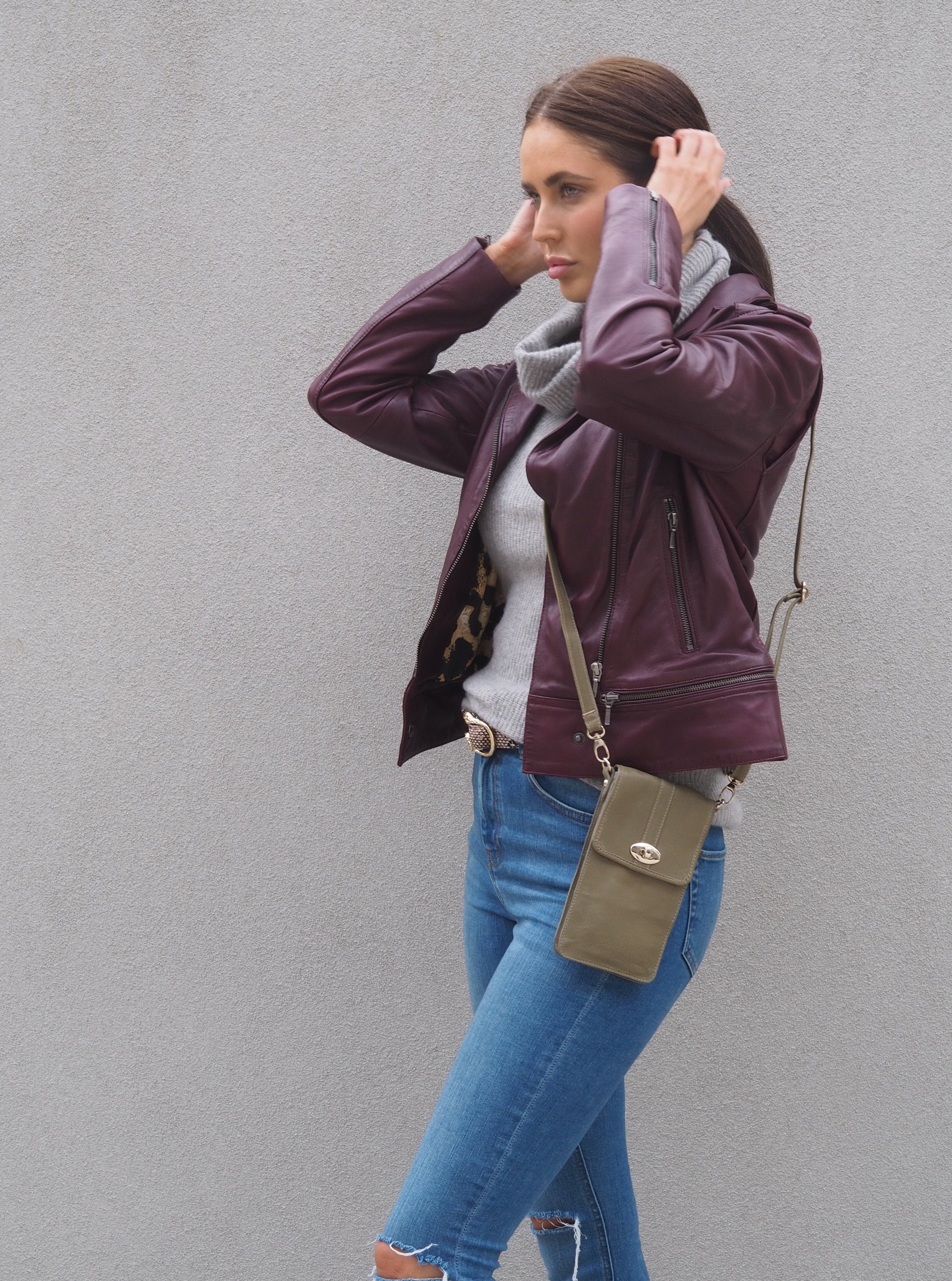 Ella Biker | Berry-CadelleLeather
