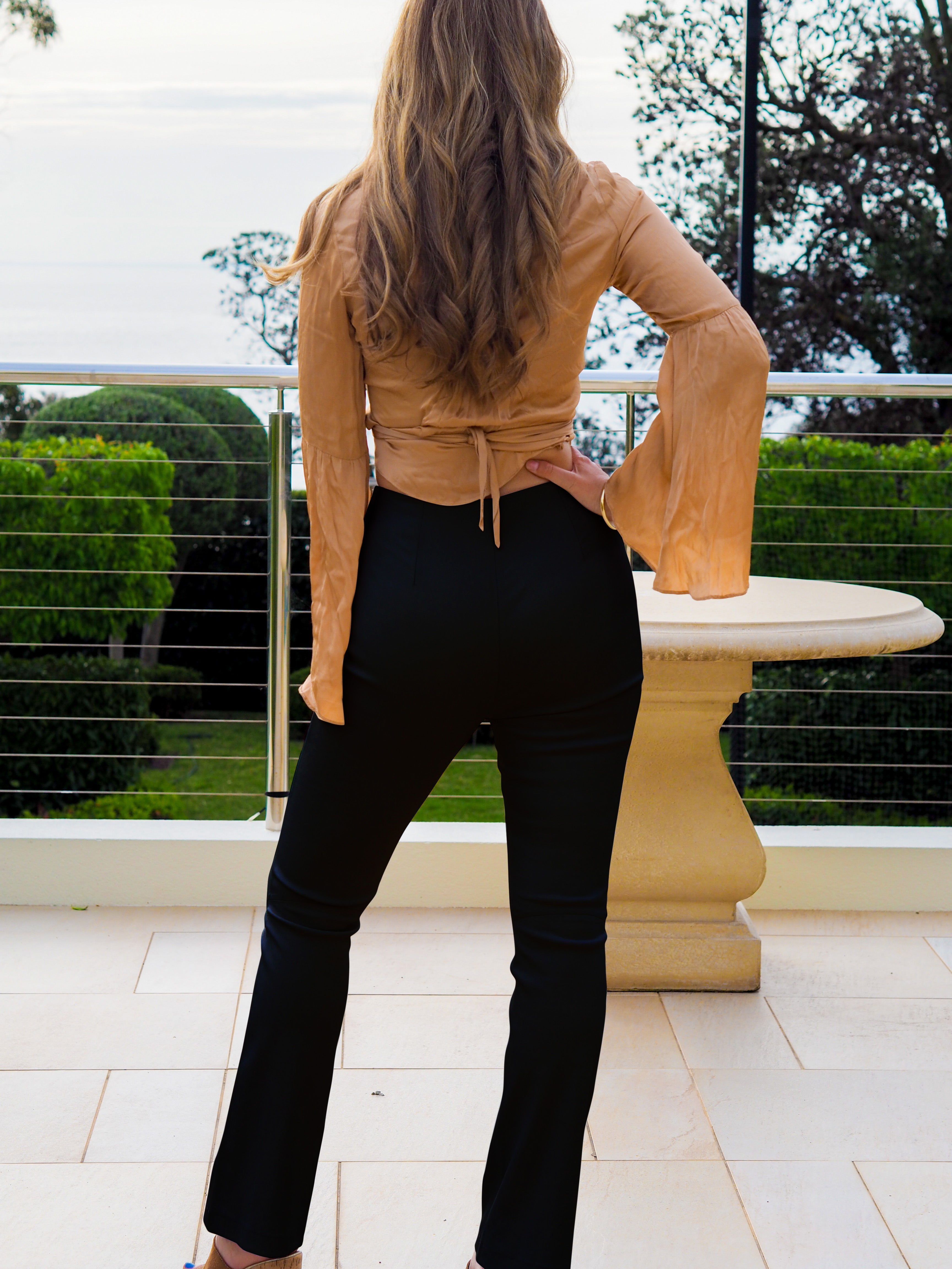 Goldie Flares | Black-CadelleLeather