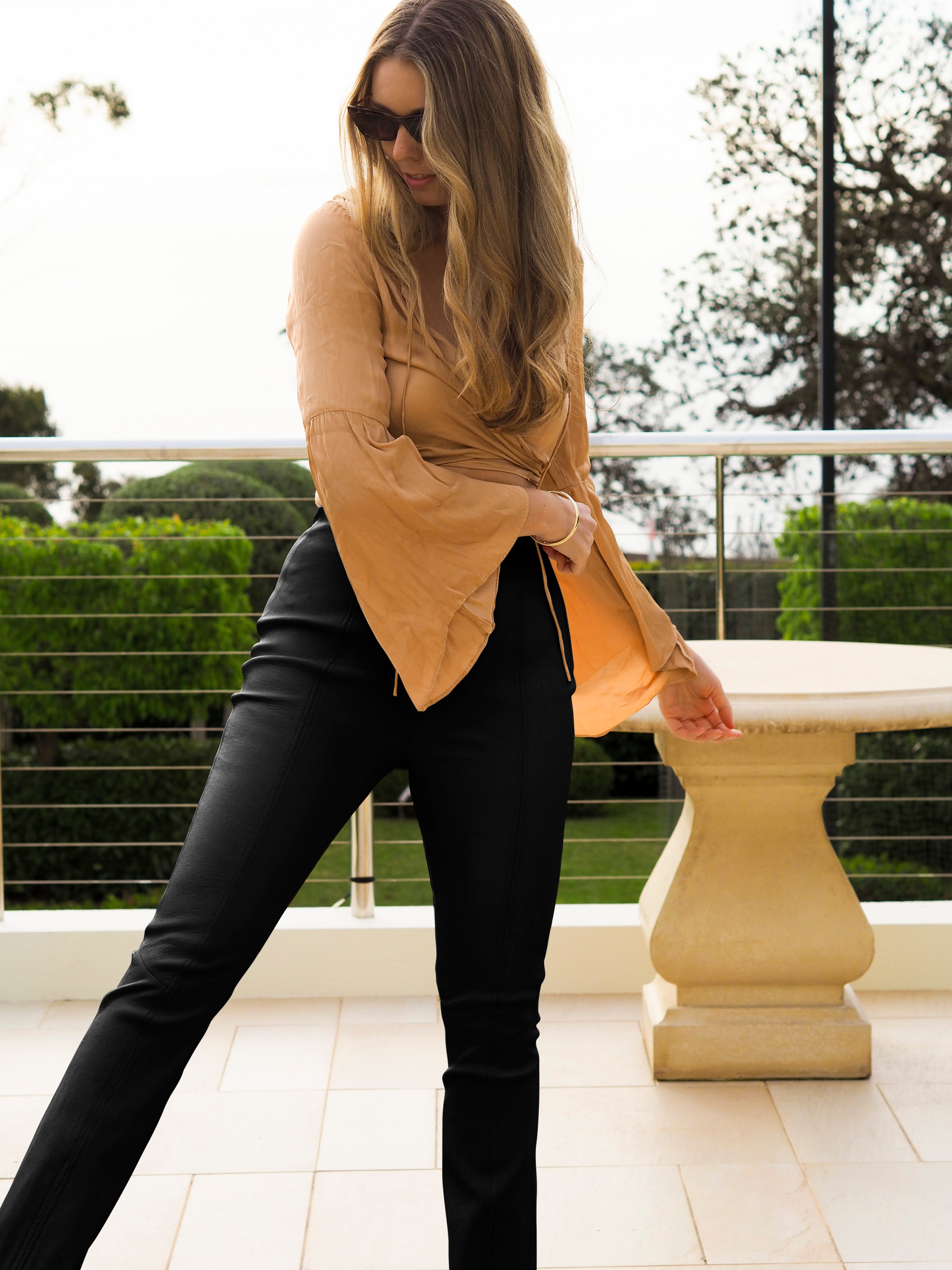 Goldie Flares | Black-CadelleLeather