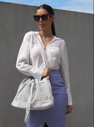 Heather Tote | White-CadelleLeather