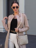 Claudia Stretch Printed Belt | Leopard Print-CadelleLeather