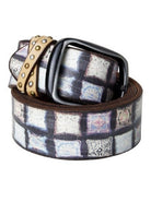 Pyrene Tile Leather Belt-CadelleLeather