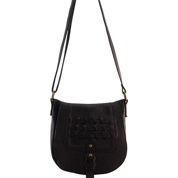 Leather Bag Sky Fringe Crossbody Black Picture 1 regular from Cadelle Leather