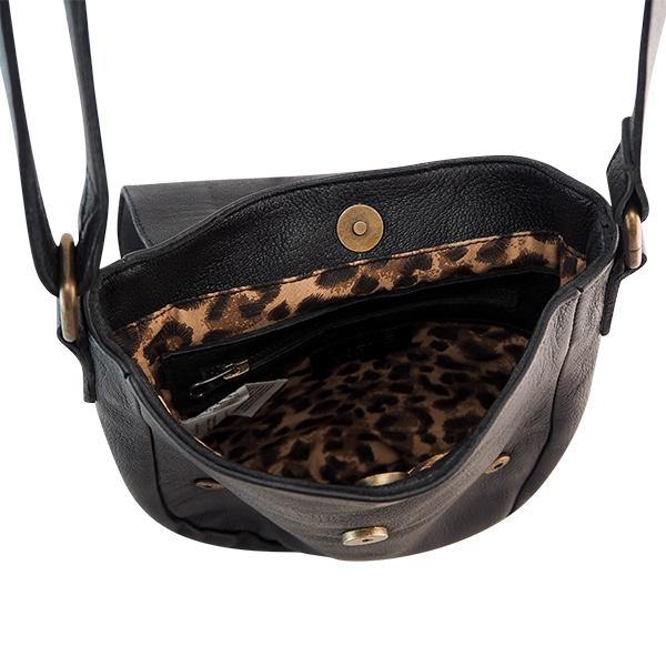 Leather Bag Sky Fringe Crossbody Black Picture 7 regular from Cadelle Leather