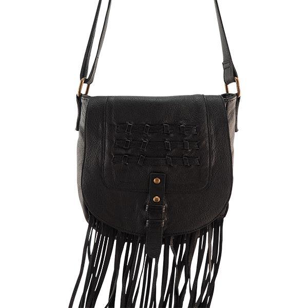 Leather Bag Sky Fringe Crossbody Black Picture 3 regular from Cadelle Leather