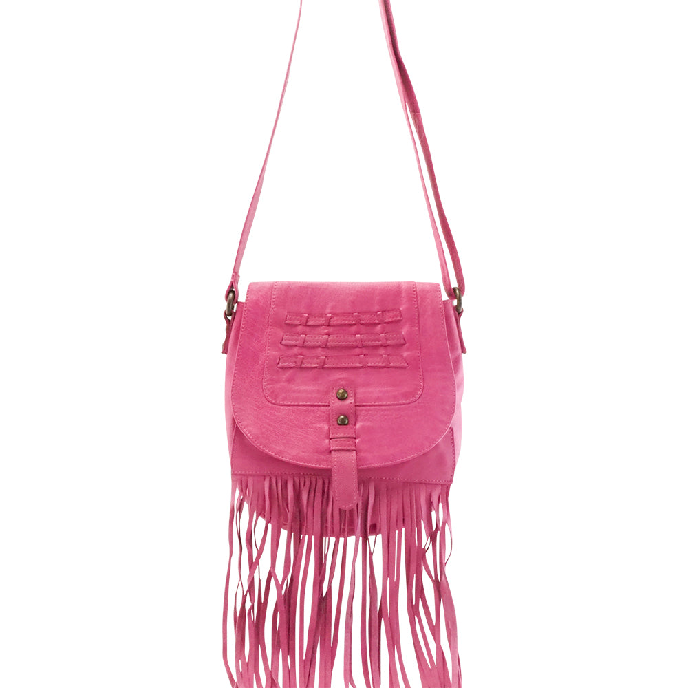 Leather Bag Sky Fringe Crossbody Black Picture 9 regular from Cadelle Leather