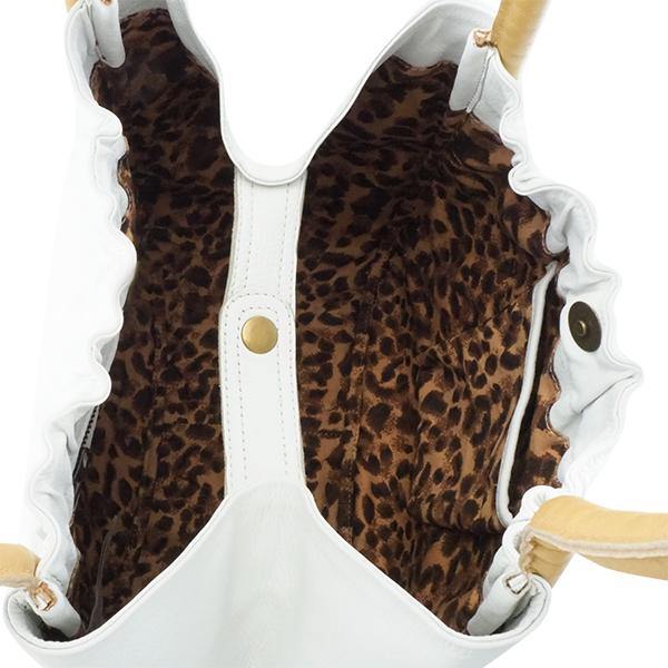 Leather Handbags Tamara Tote White/Camel Picture 6 regular from Cadelle Leather