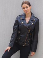 Monaco Biker Jacket | Black-CadelleLeather