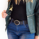 Leather Belt Riviera Black Picture 2 regular from Cadelle Leather