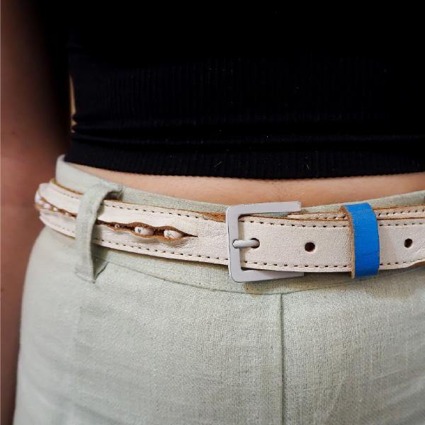 Leather Belt Contrast Loop Belt Picture 2 regular from Cadelle Leather