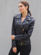 Monaco Biker Jacket | Black-CadelleLeather