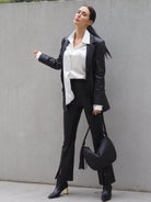 Goldie Flares | Black-CadelleLeather