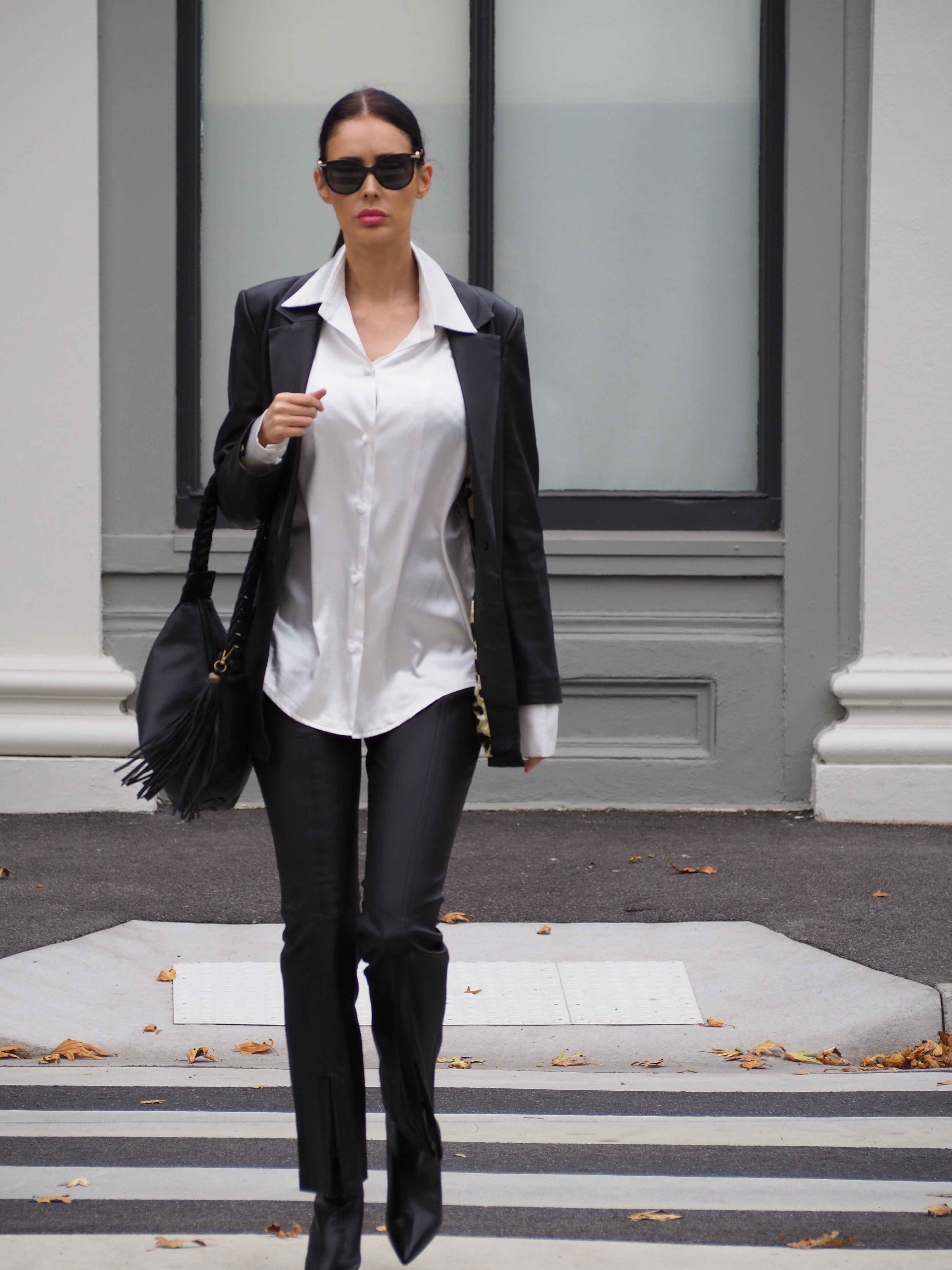 Goldie Flares | Black-CadelleLeather