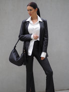 Goldie Flares | Black-CadelleLeather