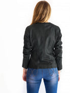Veronica Biker Jacket | Black-CadelleLeather