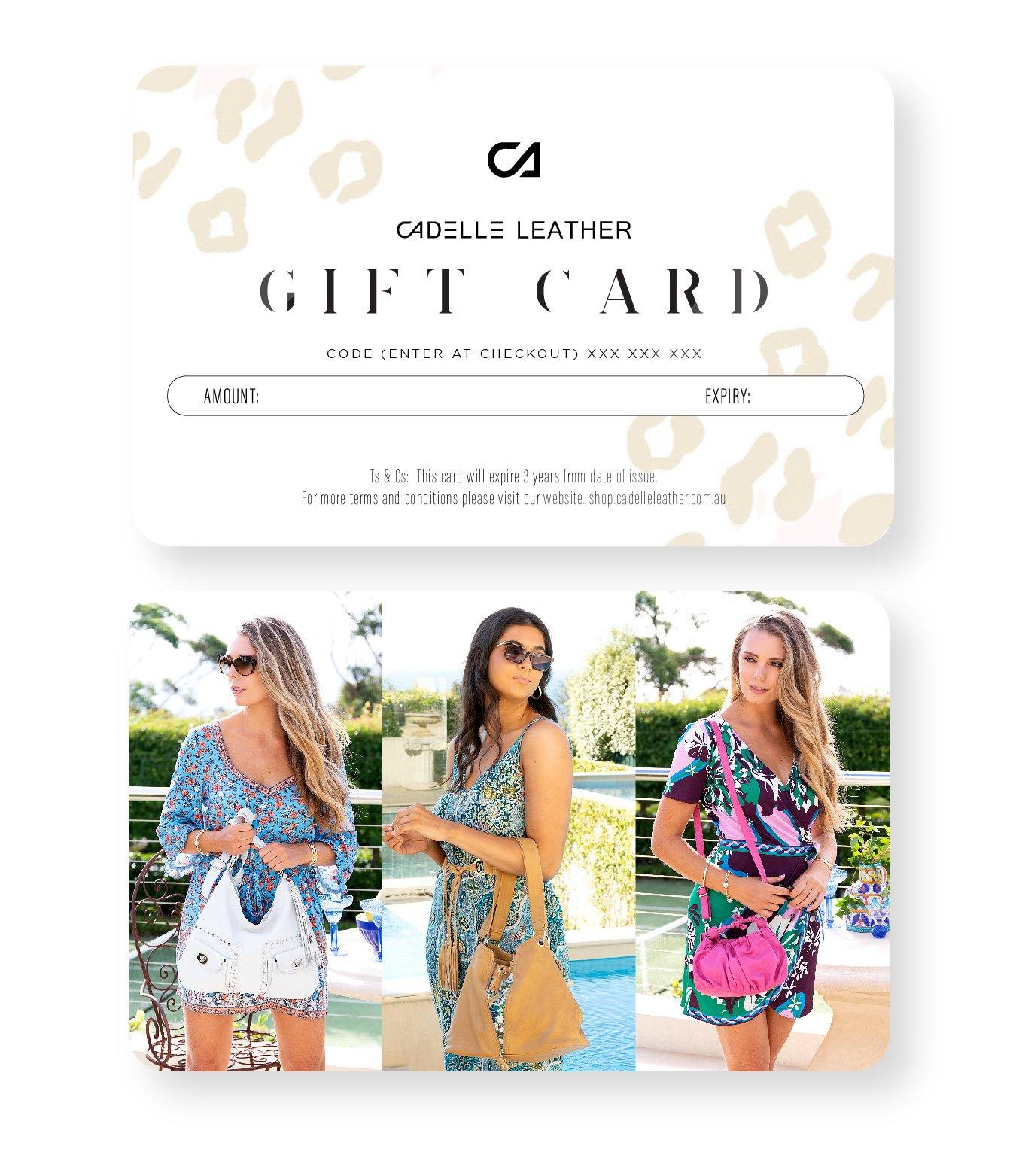 Cadelle leather gift voucher