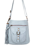 Millie Crossbody Bag | Pale Blue-Handbags-CadelleLeather