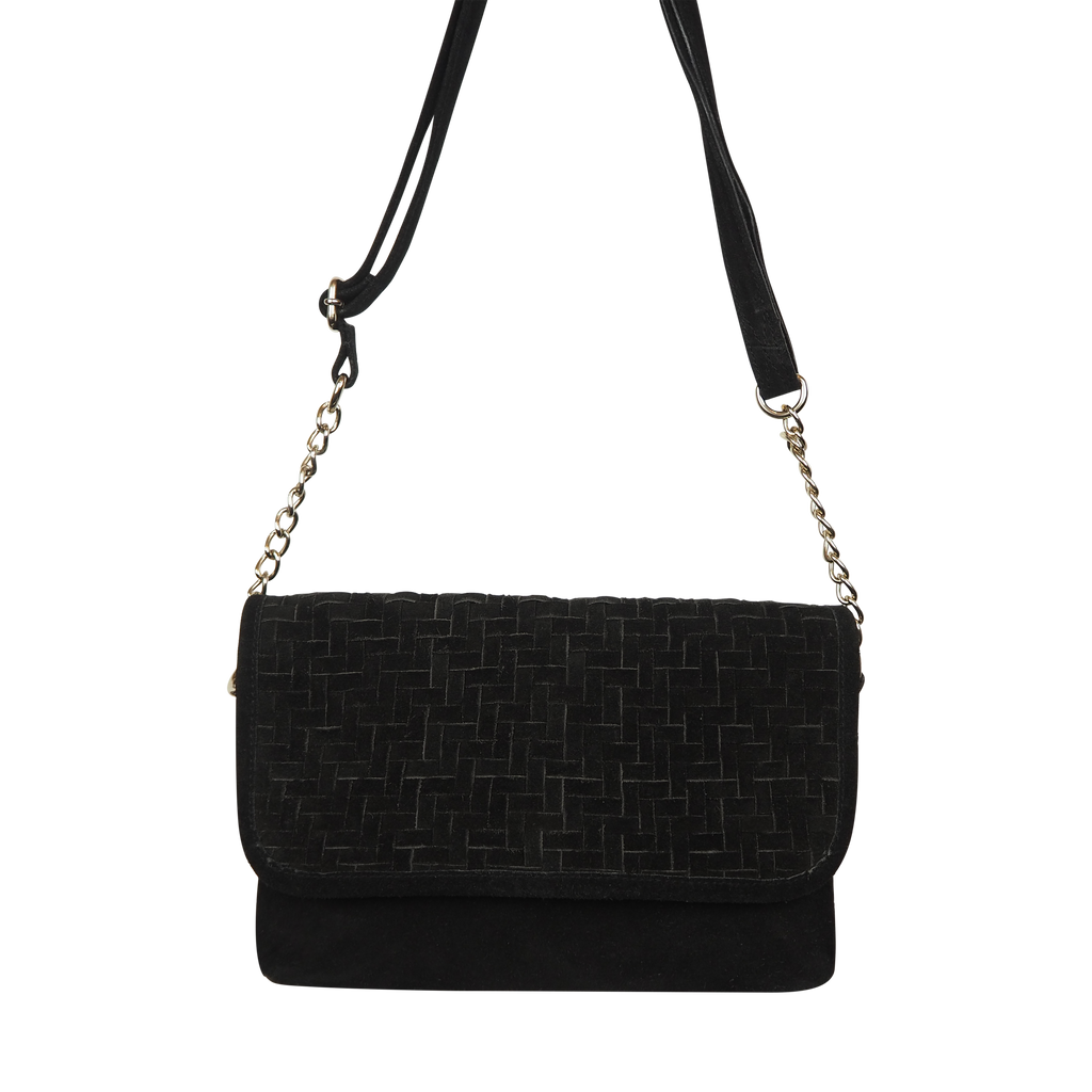 Cassandra Crossbody | Suede Black