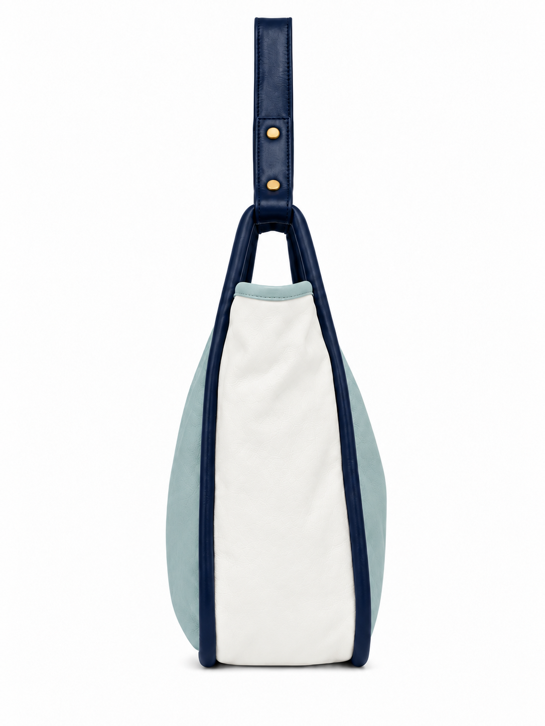 Cadelle Carla leather color-blocked shoulder bag- side view