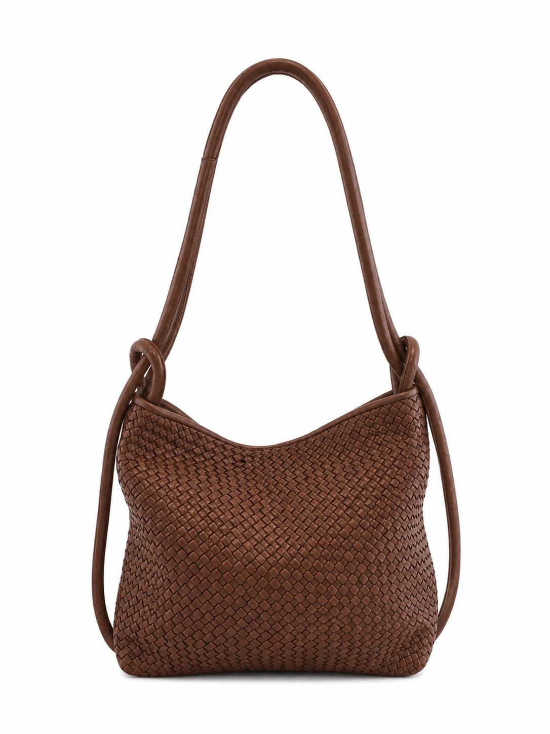 Elli leather backpack that converts to a handbag in chocolate