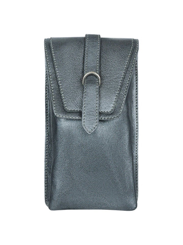 Marina Phone Bag | Pewter Metallic