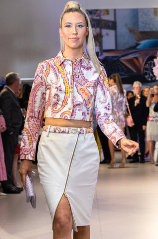 Claudia Paisley Printed Belt | Pre-order