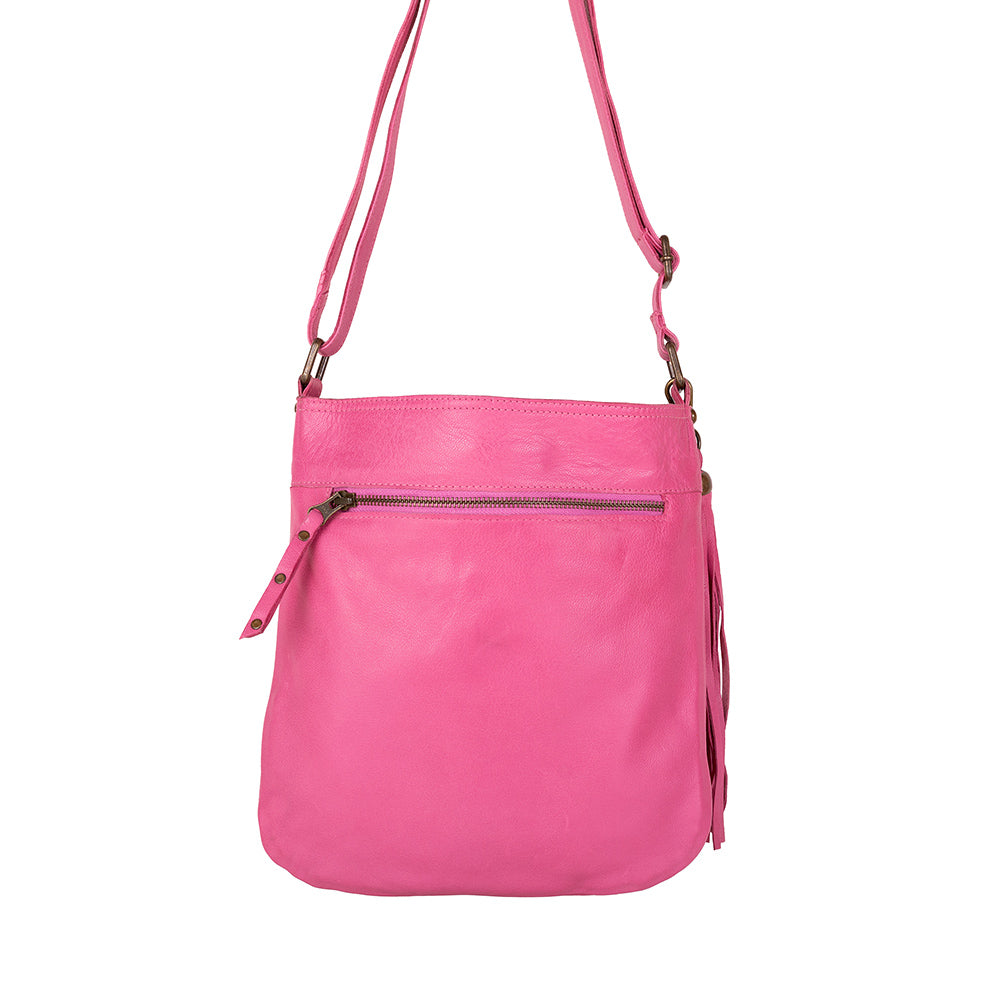 Millie Crossbody Bag | Fuchsia-Handbags-CadelleLeather