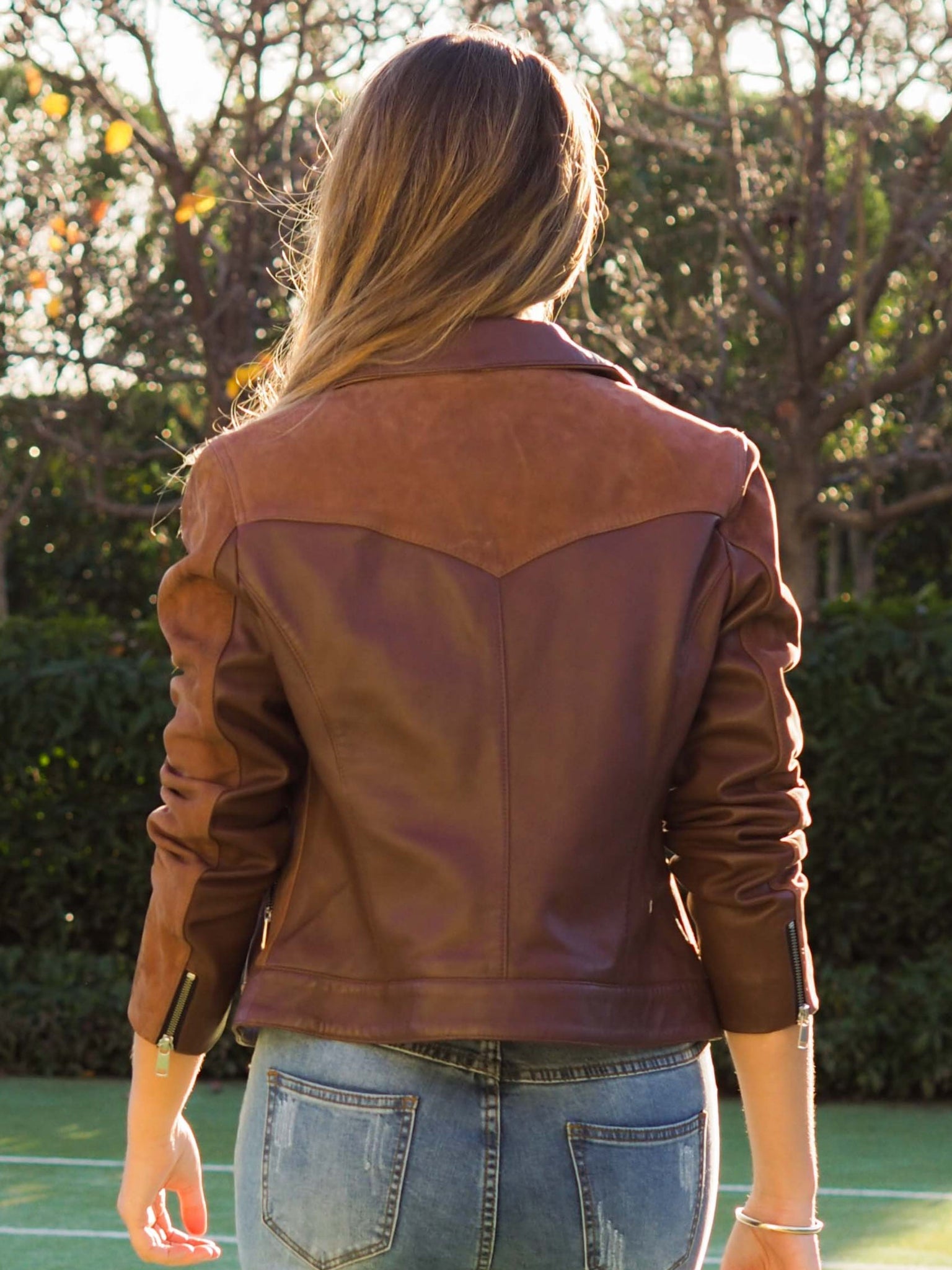 Patsy Leather/Suede Biker