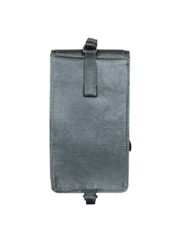 Marina Phone Bag | Pewter Metallic