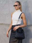 Cadelle leather Lyndel quilted handbag as a shoulder bag