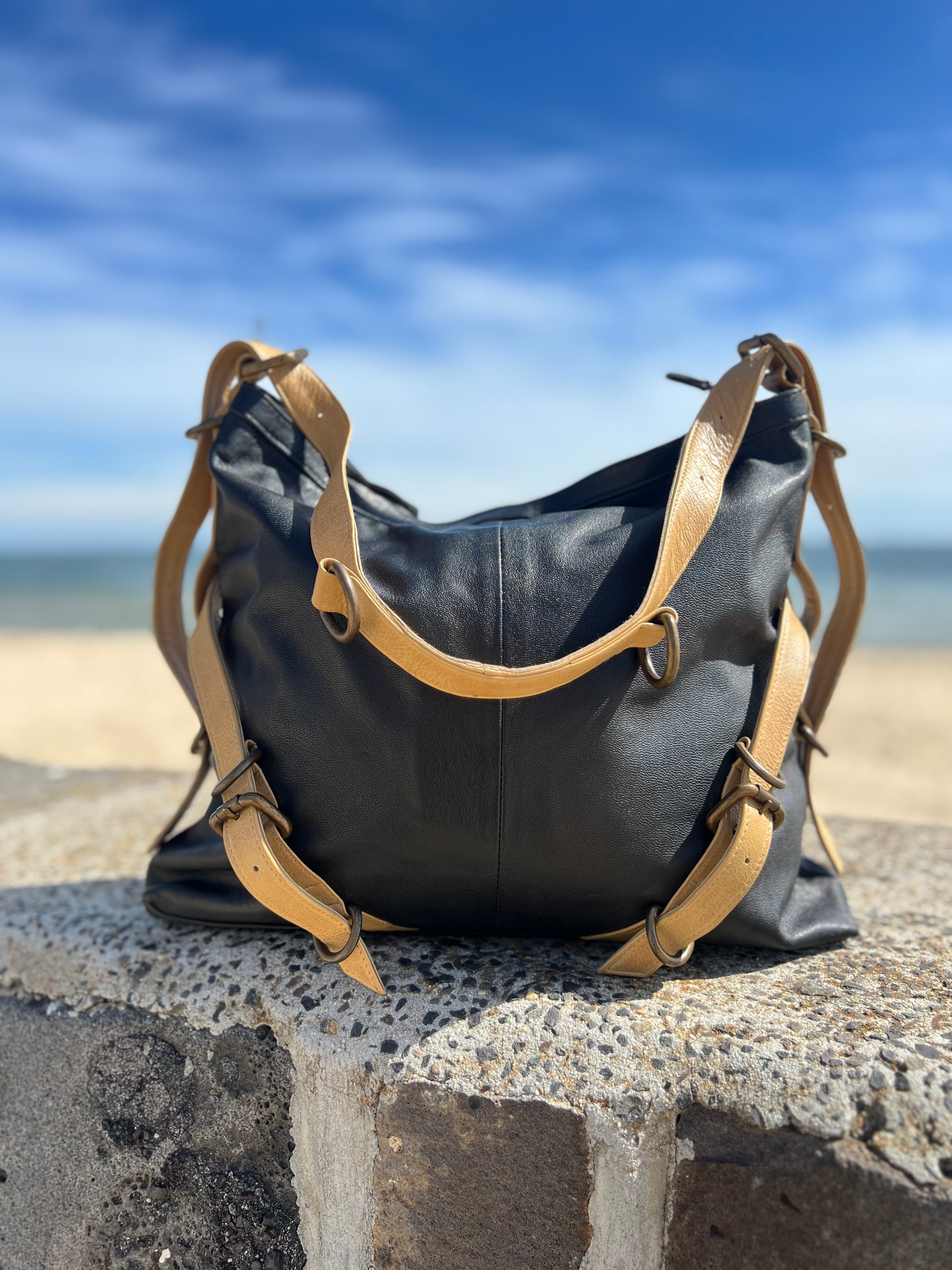 Leather sling bag australia online