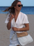 Eva Two Tone Crossbody | White/Camel-Handbags-CadelleLeather